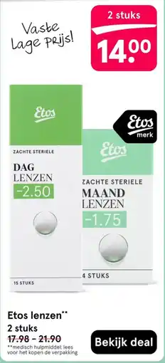 Etos Etos lenzen aanbieding
