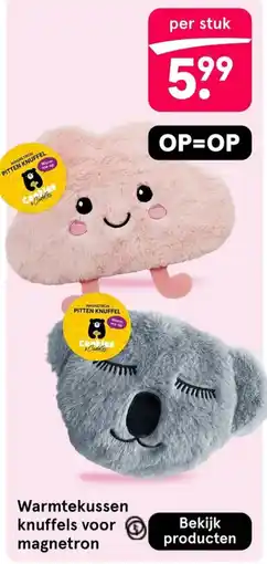 Etos Cookies & cuddles warmtekussens knuffels voor magnetron aanbieding