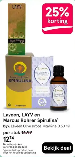 Etos Laveen, LAYV en Marcus Rohrer Spirulina aanbieding