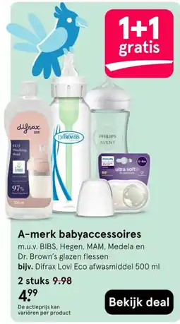 Etos Difrax Lovi Eco afwasmiddel 500 ml aanbieding