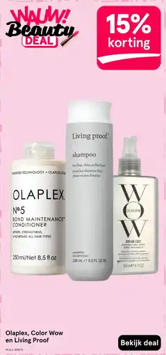 Etos Olaplex, color wow en living proof aanbieding