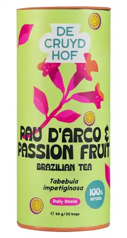 De Online Drogist Cruydhof Thee Pau Darco Passion Fruit/Tabebuia Impetiginosa 20ST aanbieding