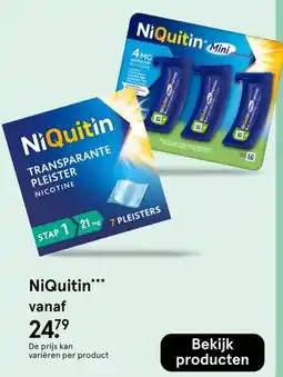 Etos NiQuitin transparante pleister nicotine aanbieding