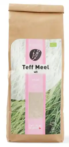 De Online Drogist Teff Meel Wit 500GR aanbieding