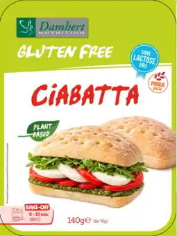 De Online Drogist Damhert Glutenvrije Ciabatta 140GR aanbieding