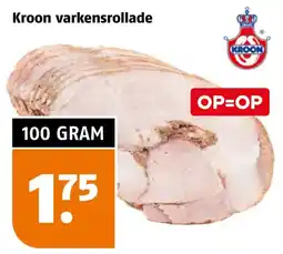 Poiesz Kroon varkensrollade aanbieding