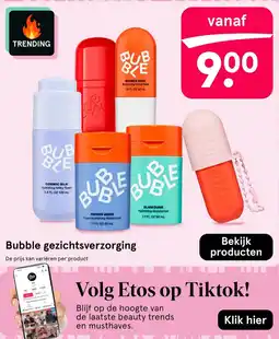 Etos Bubble gezichtsverzorging aanbieding