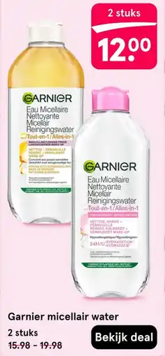 Etos Garnier micellair water aanbieding