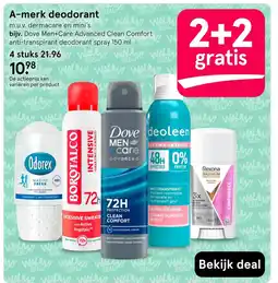 Etos A-merk deodorant aanbieding