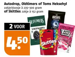 Poiesz Autodrop, Oldtimers of Toms Heksehyl of Skittles aanbieding