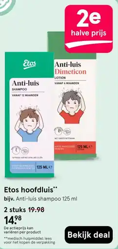 Etos Etos Anti-luis shampoo aanbieding