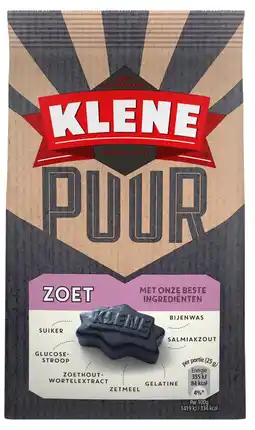 De Online Drogist Klene Puur Zoet Drop 180GR aanbieding