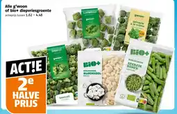 Poiesz Alle g'woon of bio+ diepvriesgroente aanbieding