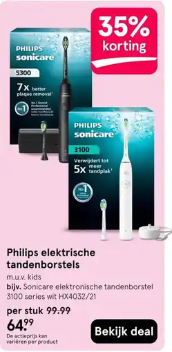 Etos Philips elektrische tandenborstels aanbieding