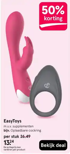 Etos EasyToys Oplaadbare cockring aanbieding