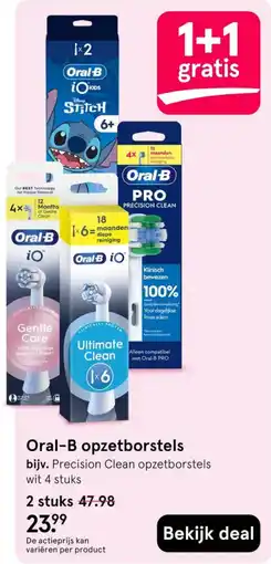 Etos Oral-B opzetborstels aanbieding