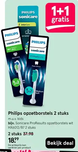 Etos Philips opzetborstels aanbieding