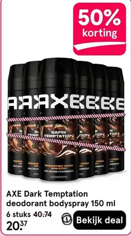 Etos axe dark temptation aanbieding