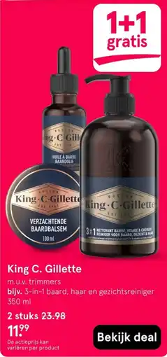Etos King C. Gillette aanbieding