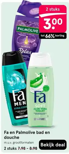 Etos Fa en palmolive bad en douche aanbieding