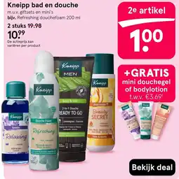 Etos Kneipp bad en douche aanbieding