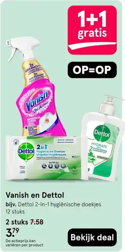 Etos Vanish en Dettol aanbieding