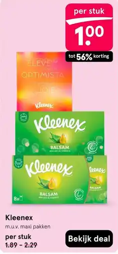 Etos Kleenex m.u.v. maxi pakken aanbieding
