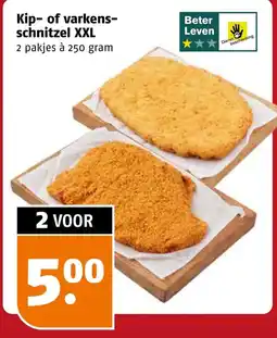 Poiesz Kip- of varkens-schnitzel XXL aanbieding