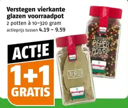 Poiesz Verstegen vierkante glazen voorraadpot aanbieding