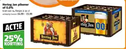 Poiesz Hertog Jan pilsener of 0.0% aanbieding