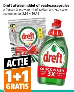 Poiesz Dreft afwasmiddel of vaatwascapsules aanbieding