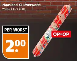 Poiesz Maasland XL leverworst aanbieding