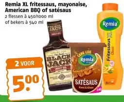 Poiesz Remia XL fritessaus, mayonaise, American BBQ of satésaus aanbieding