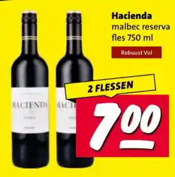 Nettorama Hacienda malbec reserva aanbieding