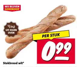 Nettorama Stokbrood wit* aanbieding