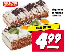 Nettorama Slagroom of mokka schnitte aanbieding