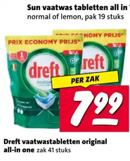 Nettorama Dreft vaatwastabletten original aanbieding
