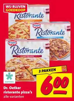 Nettorama Dr. Oetker ristorante pizza's aanbieding