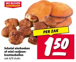 Nettorama Schotel eierkoeken of mini rozijnen-krentenbollen aanbieding