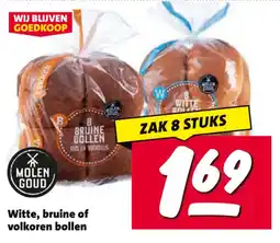 Nettorama Witte, bruine of volkoren bollen aanbieding