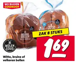 Nettorama Witte, bruine of volkoren bollen aanbieding