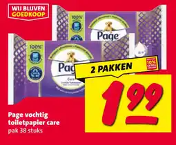 Nettorama Page vochtig toilet papier care aanbieding