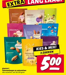 Nettorama gwoon® notenmelanges en notenmixen aanbieding