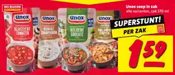 Nettorama Unox soep in zak aanbieding