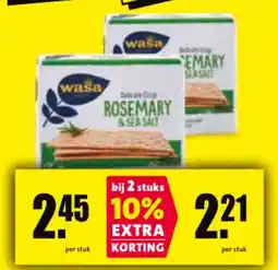 Nettorama Wasa Delicate Drop Rosemary & Sea Salt aanbieding