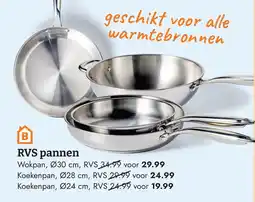 Blokker RVS pannen aanbieding