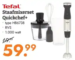 Blokker Tefal Staafmixerset Quickchef+ aanbieding