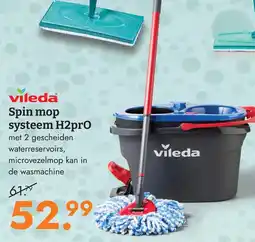 Blokker Vileda spin mop systeem h2pro aanbieding