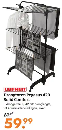 Blokker Leifheit Droogtoren Pegasus 420 Solid Comfort aanbieding
