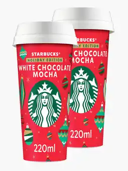 Flink Starbucks White Chocolate Mocha ijskoffie 220ml 2x aanbieding